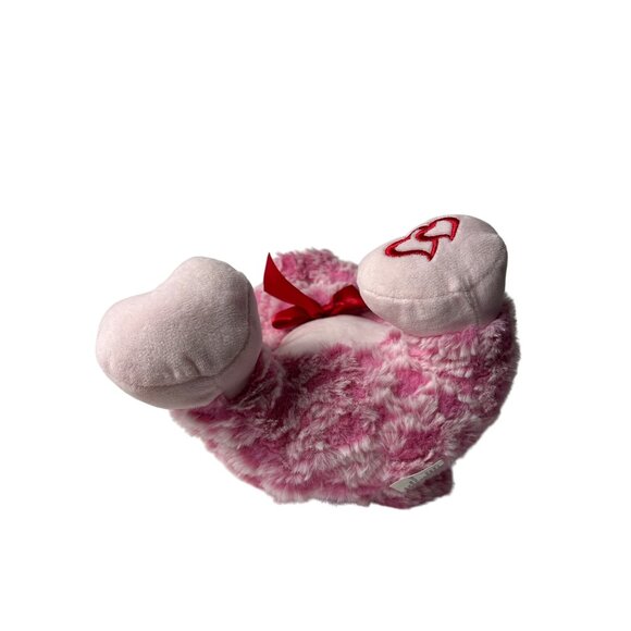 Kellytoy Pink Plush Pig Red Bow Hearts Valentines Day Stuffed Animal Toy 10 inch - Picture 3 of 5